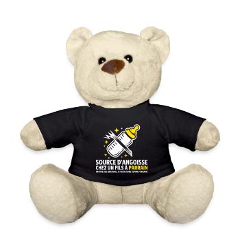 Fed up with bottles, I want to drink like parrai - Teddy Bear - black - Front