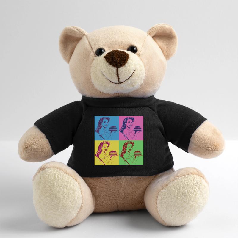 Baking Cake Baking Queen Baking Fairy Baker Pop Art Teddy Bear