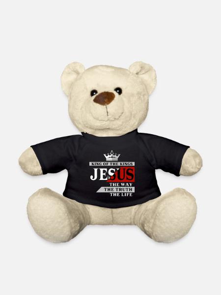 Jesus The King - Teddy Bear - black