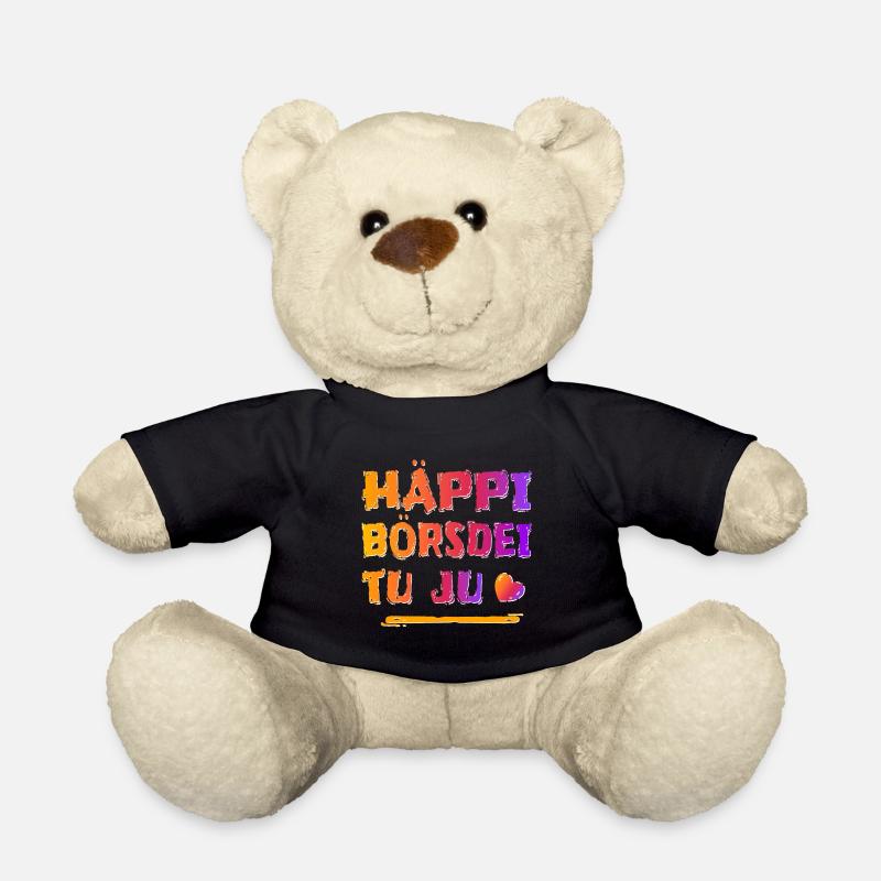 Haeppi boersdei to ju - Teddy - Schwarz