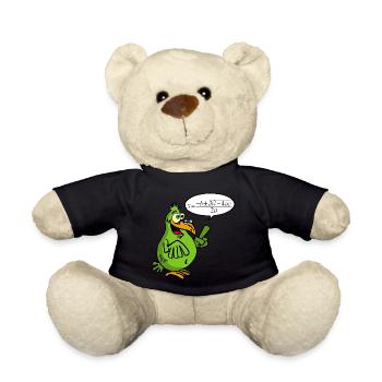 Smart bird - Teddy Bear - black - Front