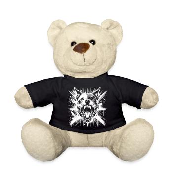 Cooler Staffordshire Bullterrier Graffiti Stil - Teddy - Schwarz - Vorne