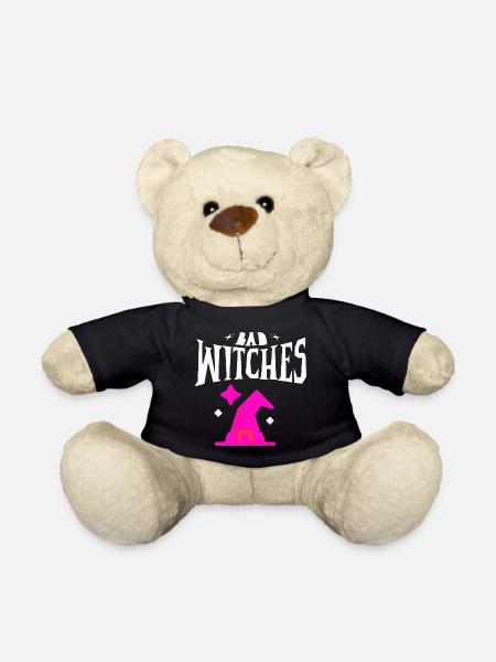 Magischer Hexenhut & Zauberhut Design - Teddy - Schwarz