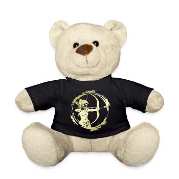 Archery Silhouette - Teddy Bear - black - Front