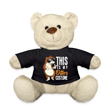 Otter Costume Funny Sea Otter Cartoon - Teddy Bear - black - Front