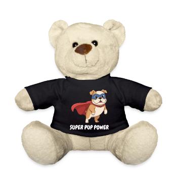 Superhero Dog Cape - Teddy Bear - black - Front