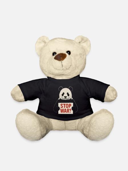Panda fordert Frieden - Teddy - Schwarz