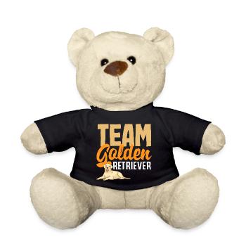 Golden Retriever Owner Owner Gift - Teddy Bear - black - Front