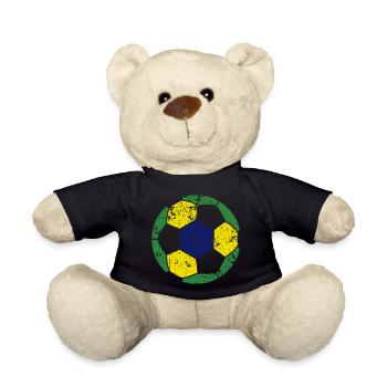Brazil Soccer Ball Fußball - Teddy - Schwarz - Vorne