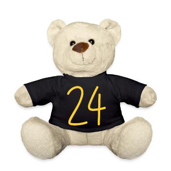 24 - Teddy Bear - black - Front