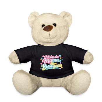 Mama des Bräutigams Geschenkidee - Teddy - Schwarz - Vorne