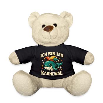 Ich Bin Ein Karnewal Jecke 5. Jahreszeit Wortspiel - Teddy - Schwarz - Vorne