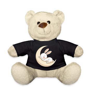 Rêve de lapin lunaire - Nounours - noir - Devant