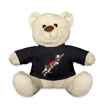 Flute Graffiti - Teddy Bear - black - Front