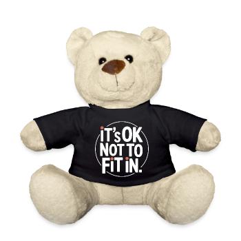 It's Ok Not To Fit In Individualität Motivation - Teddy - Schwarz - Vorne