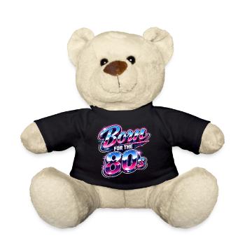 Né pour les années 80 Neon - Nounours - noir - Devant