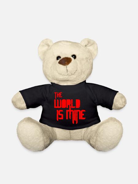 Le monde est à moi - rouge - Nounours - noir