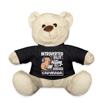 Introverti mais désireux de discuter de Capybara - Nounours - noir - Devant