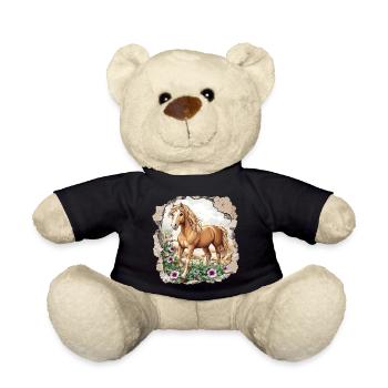 Pferd  - Teddy - Schwarz - Vorne