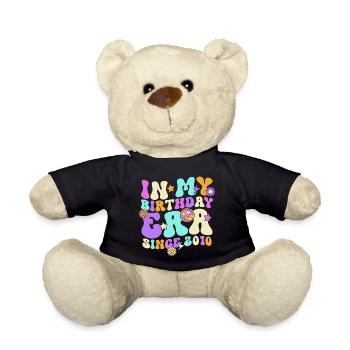 Idée de cadeau rétro pour le 16e anniversaire - Nounours - noir - Devant