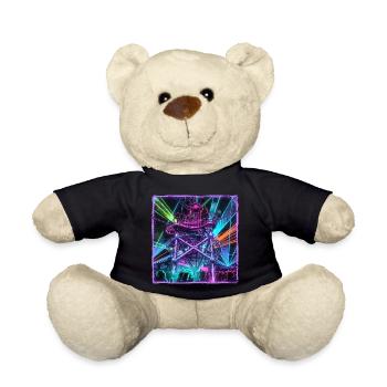 Retro Rave Electro - Teddy - Schwarz - Vorne