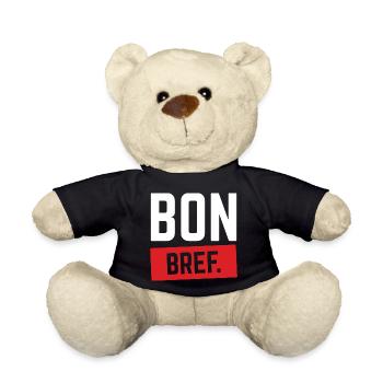BON BREF Humour Français Expression Drôle - Nounours - noir - Devant