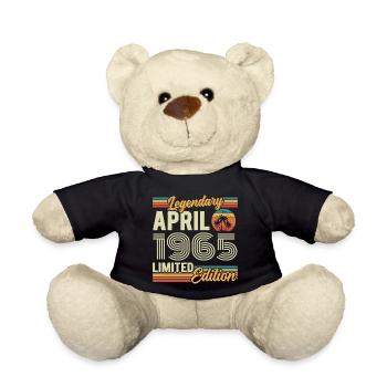 April 1965 61st Birthday Gift - April 1965 - Teddy Bear - black - Front