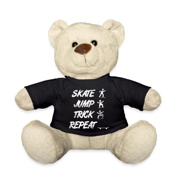 Répétition des figures de saut en skate - Nounours - noir - Devant