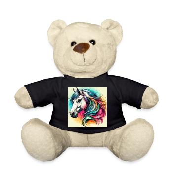 horse - Teddy Bear - black - Front