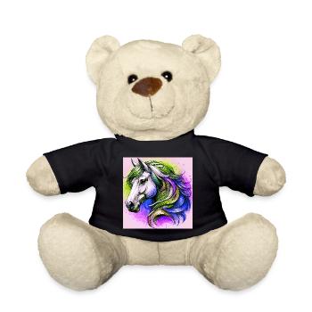 Pferd - Teddy - Schwarz - Vorne