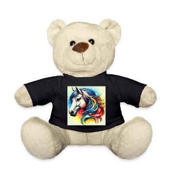 Pferd - Teddy - Schwarz - Vorne