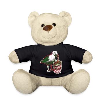Kebab Seagull - Teddy Bear - black - Front