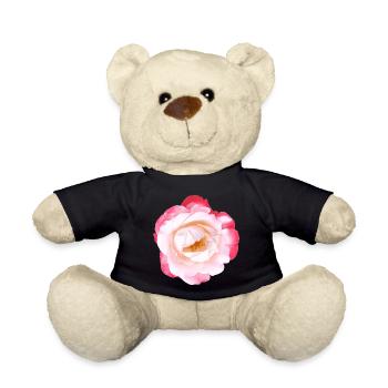 Rose - Teddy Bear - black - Front