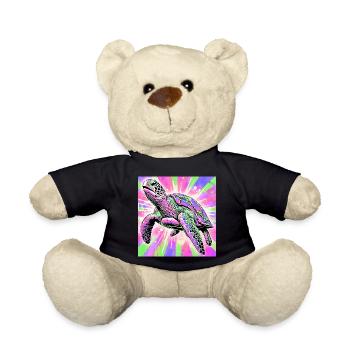 turtle - Teddy Bear - black - Front