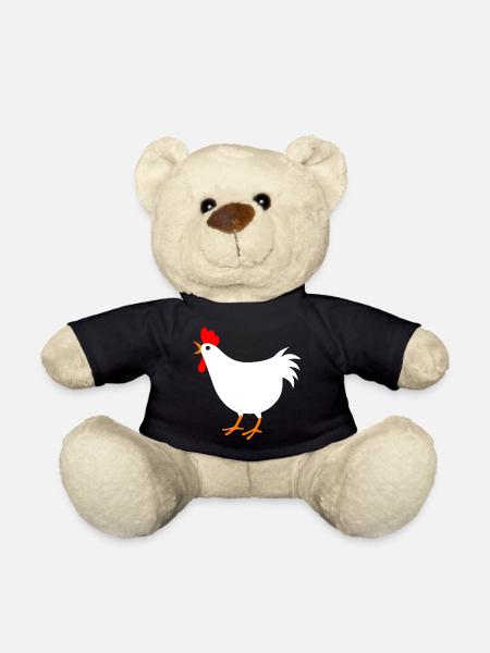 Nur ein Hühnerliebhaber und ein Witz-Farm-Tier - Teddy - Schwarz