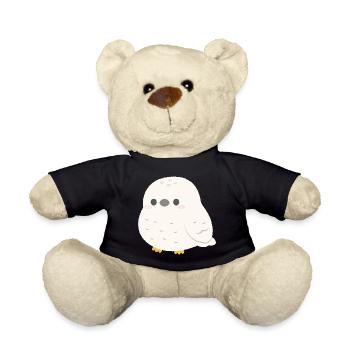 Schneeeulen-Kuschelzauber - Teddy - Schwarz - Vorne