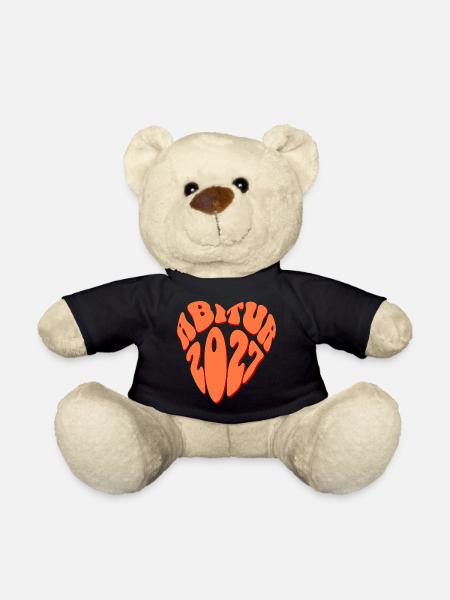 Abitur 2027 Herz - Teddy - Schwarz