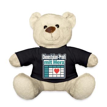 Altenpfleger Dienstplan-Profi mit Herz Geschenk Id - Teddy Bear - black - Front