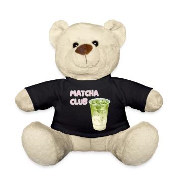 Matcha Club Latte Graphic - Teddy Bear - black - Front