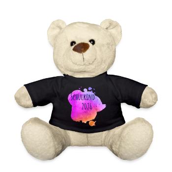 Schulkind 2026 - Teddy - Schwarz - Vorne
