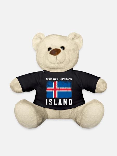 Island Reise - Teddy - Schwarz