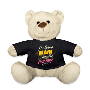 It's giving main character energy – Own It - Teddy Bear - black - Front