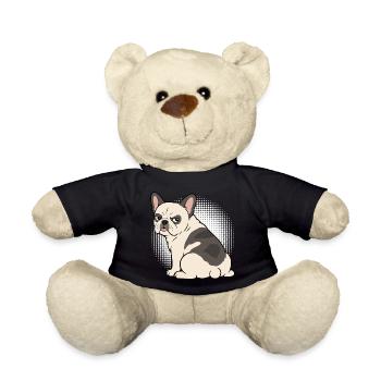 Französische Bulldogge Frenchie Frenchiehalter - Teddy - Schwarz - Vorne