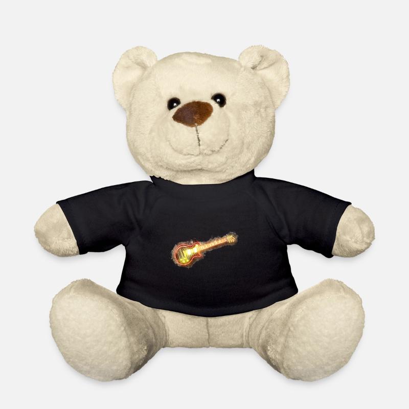 Guitar Electric guitar guitar bright glowing - Teddy Bear - black