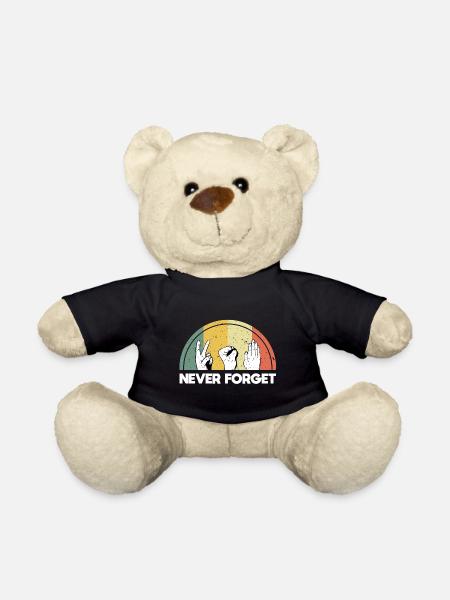 Never Forget Retro Vintage - Nounours - noir