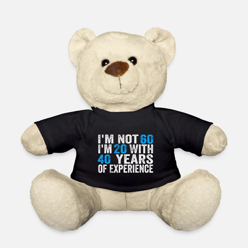60 ans Anniversaire Drôle Idée d’anniversaire Humour 60 - Nounours - noir
