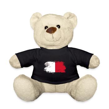 Malta Flagge - Teddy - Schwarz - Vorne