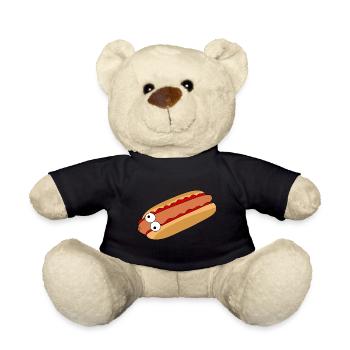 Crazy Hot Dog - Teddy Bear - black - Front