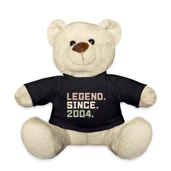 Legenden wurden im 2004 geboren Geschenkideen 2004 - Teddy - Schwarz - Vorne