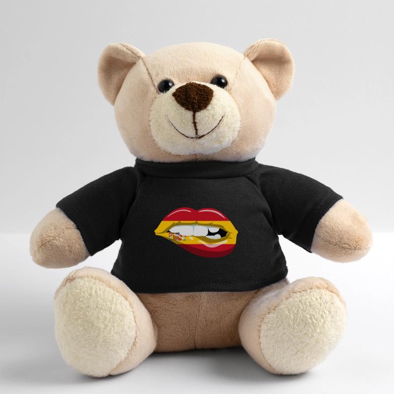 Espagne Drapeau lèvres Espagnole Drapeau bouche Nounours